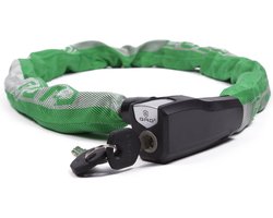 GAD Sterk kettingslot - gehard staal - SuperSafe cilinder - groen - 110 cm