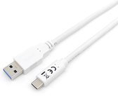 Equip 128364 USB-kabel 1 m USB 3.2 Gen 1 (3.1 Gen 1) USB A USB C Wit