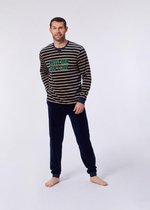Woody pyjama jongens/heren - multicolor gestreept - studio - 212-2-QPI-V/936 - maat M