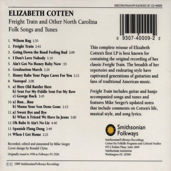 Elizabeth Cotten Freight Train (CD), Elizabeth Cotten CD (album
