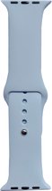 Hidzo Horlogebandje - bandje geschikt voor Apple Watch Series 1/2/3/4 - 42MM / 44MM - Siliconen - Pastel Blauw