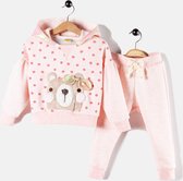 alisé Meisjes joggingpak teddy bear met capuchon 92 Roze