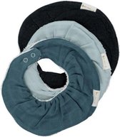 Fabelab Ruffle Kwijlsjaaltjes Set van 3st  | Moon Beam