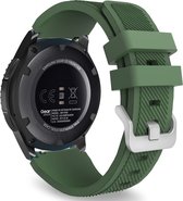 Strap-it Smartwatch bandje 22mm - siliconen bandje geschikt voor Huawei Watch GT 2 / GT 3 / GT 3 Pro 46mm / GT 2 Pro / Watch 3 / 3 Pro / GT Runner - Xiaomi Mi Watch / Watch S1 - OnePlus Watch - Amazfit GTR 47mm / GTR 2 - legergroen