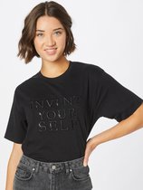 Mode Zakelijke overhemden Shirts met korte mouwen s.Oliver Shirt met korte mouwen zwart-wolwit volledige print casual uitstraling 