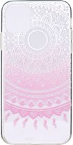 Apple iPhone 12 Hoesje - Mobigear - Mandala Serie - TPU Backcover - Roze - Hoesje Geschikt Voor Apple iPhone 12