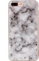 Apple iPhone 7 Plus Hoesje - Mobigear - Marble Serie - TPU Backcover - Grijs - Hoesje Geschikt Voor Apple iPhone 7 Plus