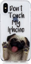 Apple iPhone X Hoesje - Mobigear - Design Serie - TPU Backcover - Hond - Hoesje Geschikt Voor Apple iPhone X