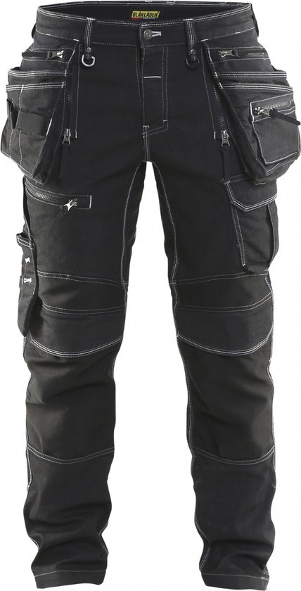 Blaklader BlÕklõder Pantalon de travail Denim stretch X1900 noir - taille C50