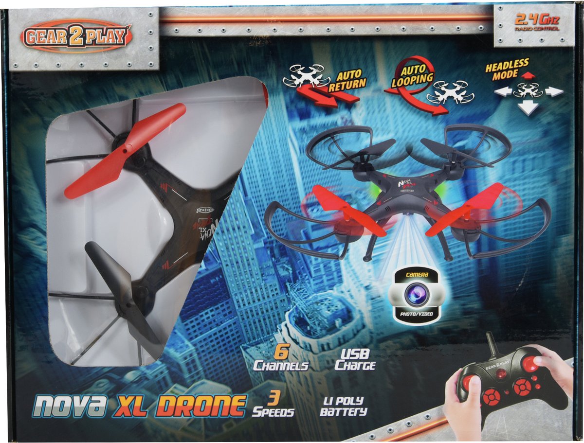 Gear2Play Nova XL Drone - Drone met foto/video camera | bol.com