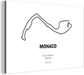 Wanddecoratie Metaal - Aluminium Schilderij Industrieel - F1 - Circuit - Monaco - 60x40 cm - Dibond - Foto op aluminium - Industriële muurdecoratie - Voor de woonkamer/slaapkamer - Cadeau voor man