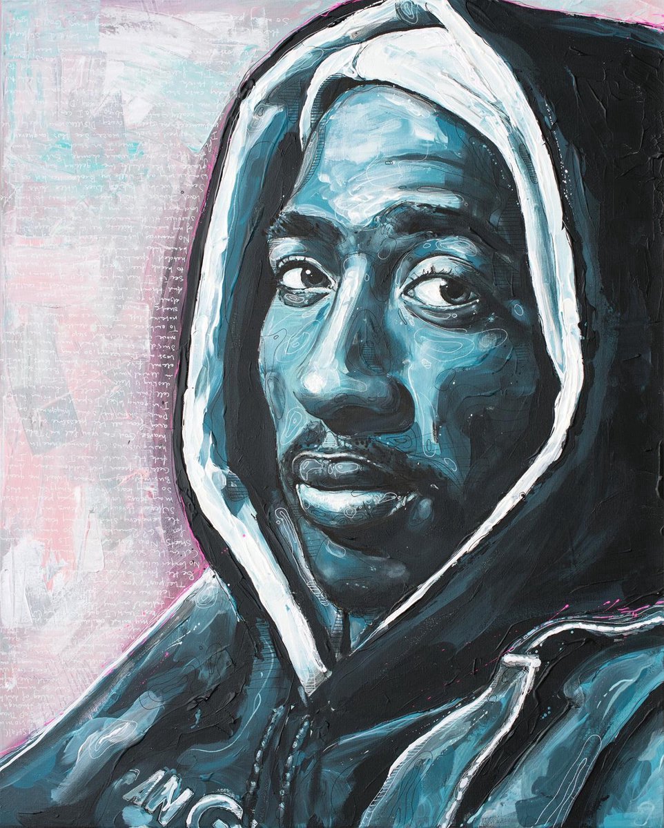 Passionforart.eu Tupac - 2pac - Canvas - 70 x 100 cm Full colour