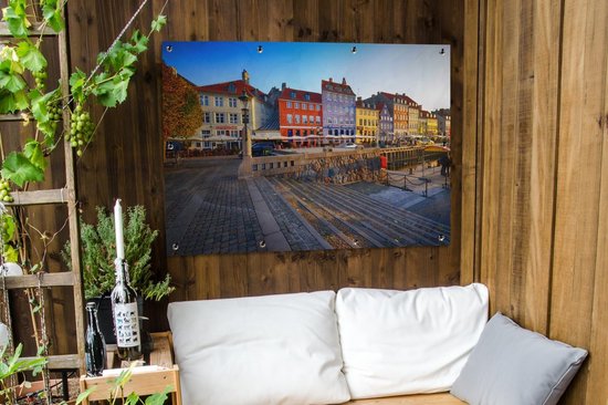 Affiche jardin - Maisons colorées Copenhague - 120x90 cm