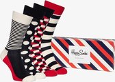 Happy Socks 4-pack gift set - Rood - Maat 36/40