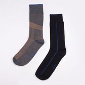 Duurzame sokken Vodde Rib's Play 2-pack Grey / 43-46