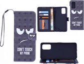 Bookcase Hoesje Geschikt voor: Motorola Moto G50 5G hoesje met print - Don't Touch My Phone 3D