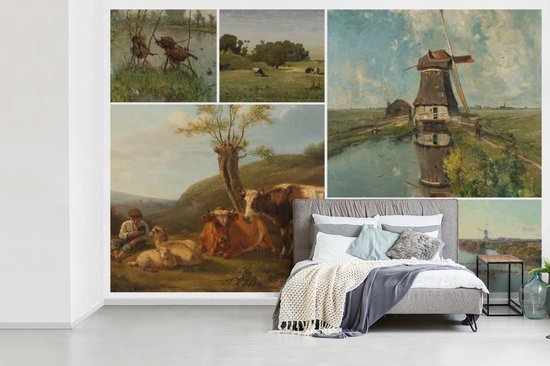 Papier peint - Collage de Papier peint photo - Pays- Nederland - Art - Largeur 360 cm x Hauteur 240 cm