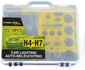 Benson Autolamp H7 en H4 Set in Handige Koffer - 19 delig