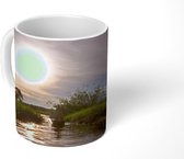 Mok - Zon reflecterend op het water bij de Pantanal in in Zuid-Amerika - 350 ML - Beker