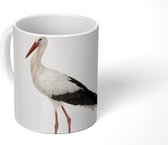 Mok - Koffiemok - Ooievaar - Vogel - Dieren - Jongens - Kinderen - Meisjes - Mokken - 350 ML - Beker - Koffiemokken - Theemok