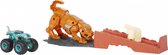 Mattel Lanceerbaan Hot Weels T-rex Junior 30 Cm Oranje 2-delig