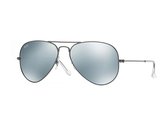 Ray-Ban RB3025 029/30 Aviator Zonnebril - Staalgrijs/Zilver Flash - 55mm