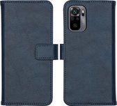 iMoshion Hoesje Geschikt voor Xiaomi Redmi Note 10 (4G) Hoesje Met Pasjeshouder - iMoshion Luxe Bookcase - Donkerblauw