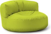 Lumaland Outdoor zitzak lounge, ronde zitzak voor buiten, 320 l vulling, 90 x 50 cm, groen