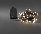 Kerstverlichting op batterijen 8 meter - 80 LEDs - Ronde LED Lampjes - IP44 waterdicht - Lichtsnoer voor binnen en buiten