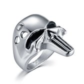 Twice As Nice Ring in edelstaal, doodskop  58