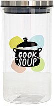 Gerimport Voorraadpot Cook Soup 900 Ml 10 Cm Glas Transparant
