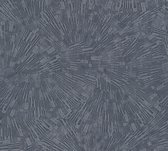 AS Creation Titanium 3 - Retro behang - Grafisch - blauw metallic - 1005 x 53 cm