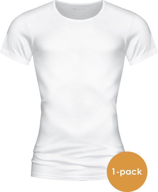 Mey Casual Cotton T-shirt (1-pack) - heren T-shirt O-hals - wit - Maat: S