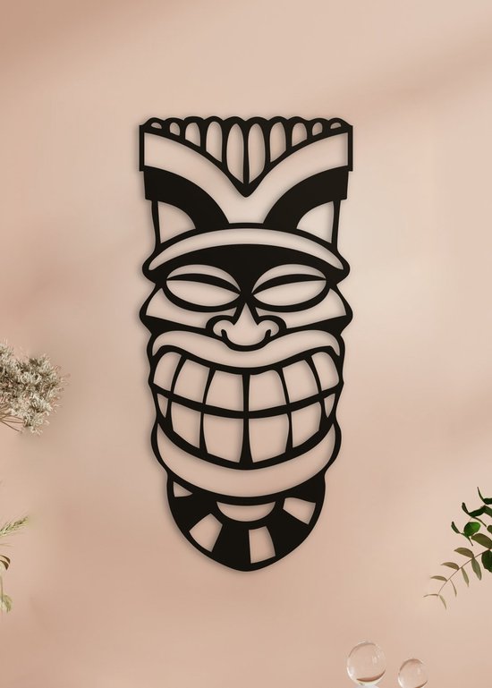 Wanddecoratie | Tiki masker - XL (38x80cm)