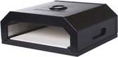 La Hacienda Firebox BBQ Pizza Oven (Black) - L 35 x B 40 x H 15 cm - Staal - Zwart