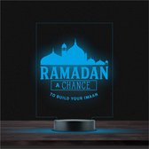 Led Lamp Met Gravering - RGB 7 Kleuren - Ramadan