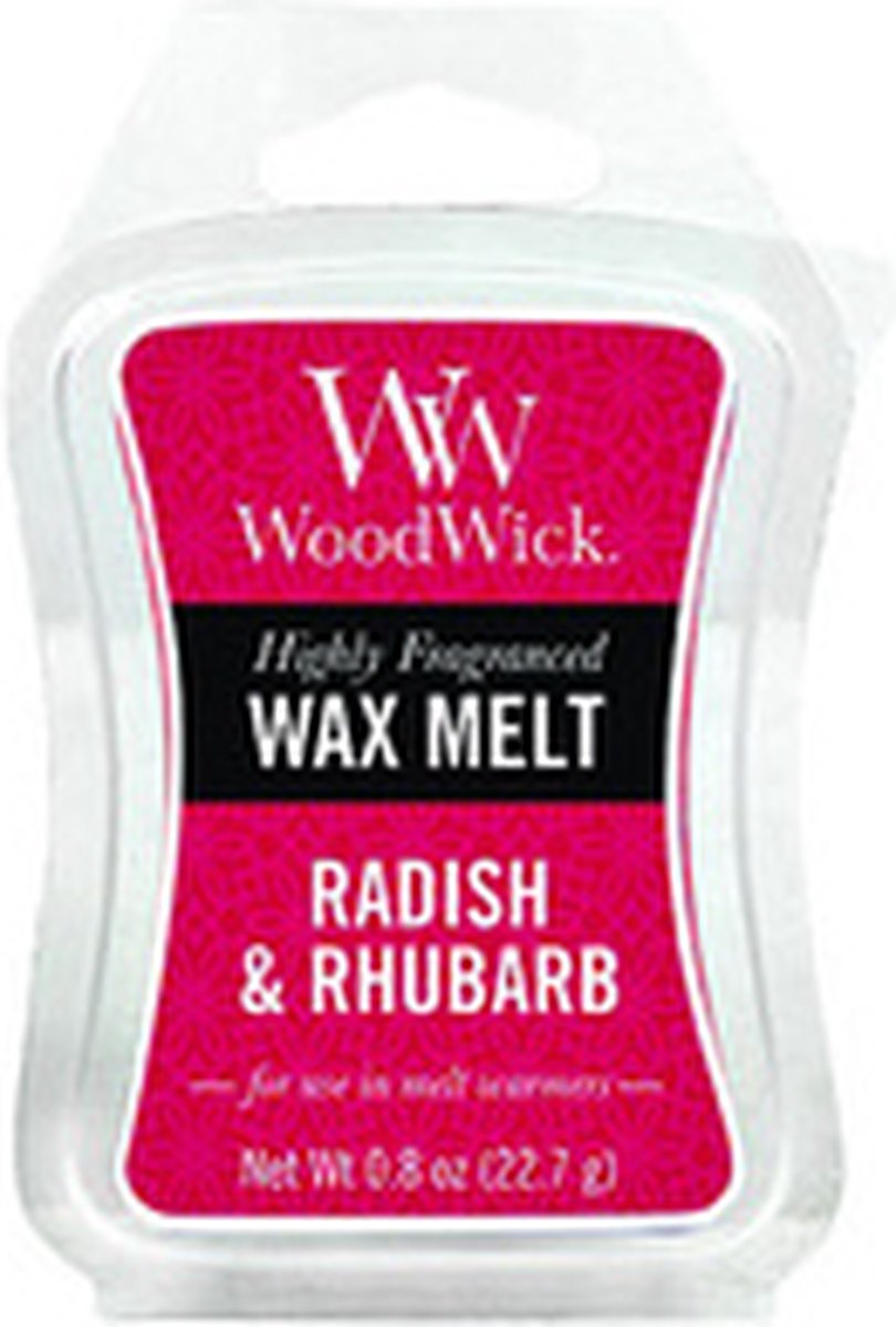 WoodWick - Wax Melt - Radish & Rhubarb 12 stuks