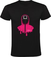 Squid Game Soldier Mask | Heren T-shirt | Zwart | Netflix | Serie | Survival Game | Drama