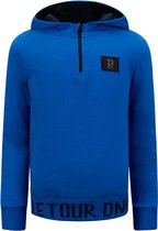 Retour jongens hoodie Jochem Mid Blue