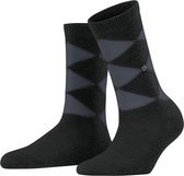 Burlington Sokken Soft Argyle Dames 27028 - Zwart 3001 black Dames - 36-41