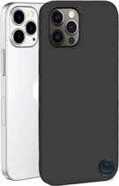 Apple iPhone 13 Pro Mat Zwart Siliconen Gel TPU / Back Cover / Hoesje iPhone 13 Pro