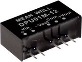 Mean Well DPU01M-15 DC/DC-convertermodule 33 mA 1 W Aantal uitgangen: 2 x