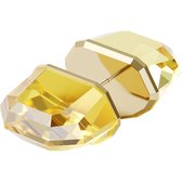 Swarovski Damen-Ohrstecker Metall Swarovski-Kristall One Size Geel 32018647