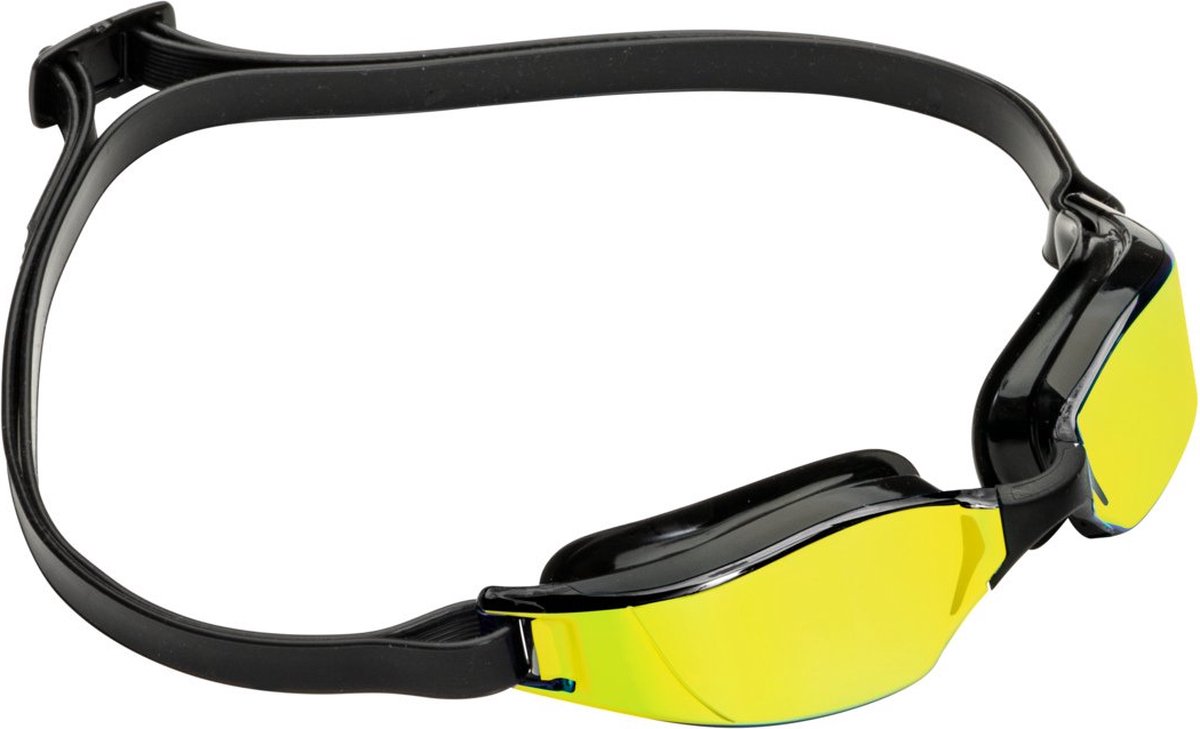 Aquasphere Xceed - Zwembril - Volwassenen - Yellow Titanium Mirrored Lens - Zwart