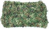 Vivagear® Camouflagenet 2x6 Meter - Camo - Camouflage Net - Scheurbestendig - Camonet - Natuurlijke Look - Groen - Military Green