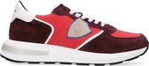 Philippe Model Tropez Mondial Lage sneakers - Leren Sneaker - Jongens - Rood - Maat 35