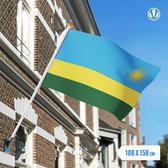 Vlag Rwanda 100x150cm - Glanspoly