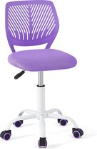 Aingoo bureaustoel bureaustoel kinderstoel kinderdraaistoel kinderdraaistoel ergonomie stoel in hoogte verstelbaar draaistoel voor meisjes kinderen jeugd veerkrachtig 100KG, paars, 40 * 44 * 