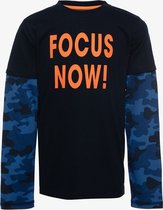 TwoDay jongens shirt met camouflage print - Zwart - Maat 146/152