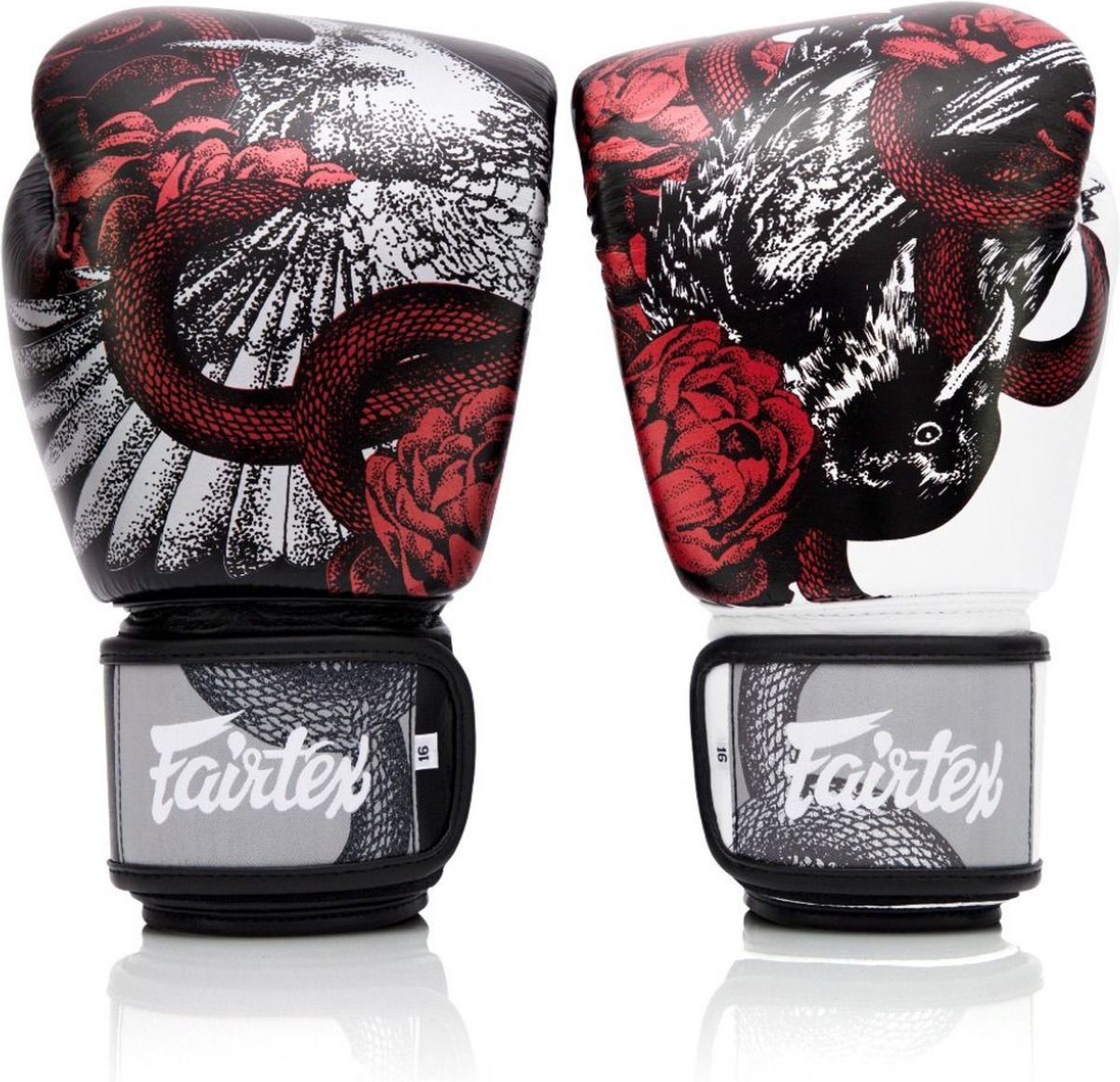 Bokshandschoenen Limited Edition The Beauty of Survival Zwart/Wit